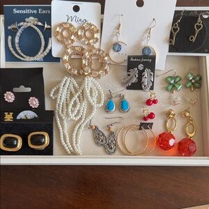 ✨ Mixed Earrings Lot – Great for Crafting or Resale ✨ NEW